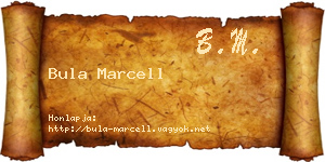 Bula Marcell névjegykártya
